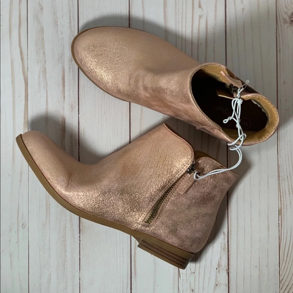 Cat & Jack Rose Gold Jani Ankle Boots
